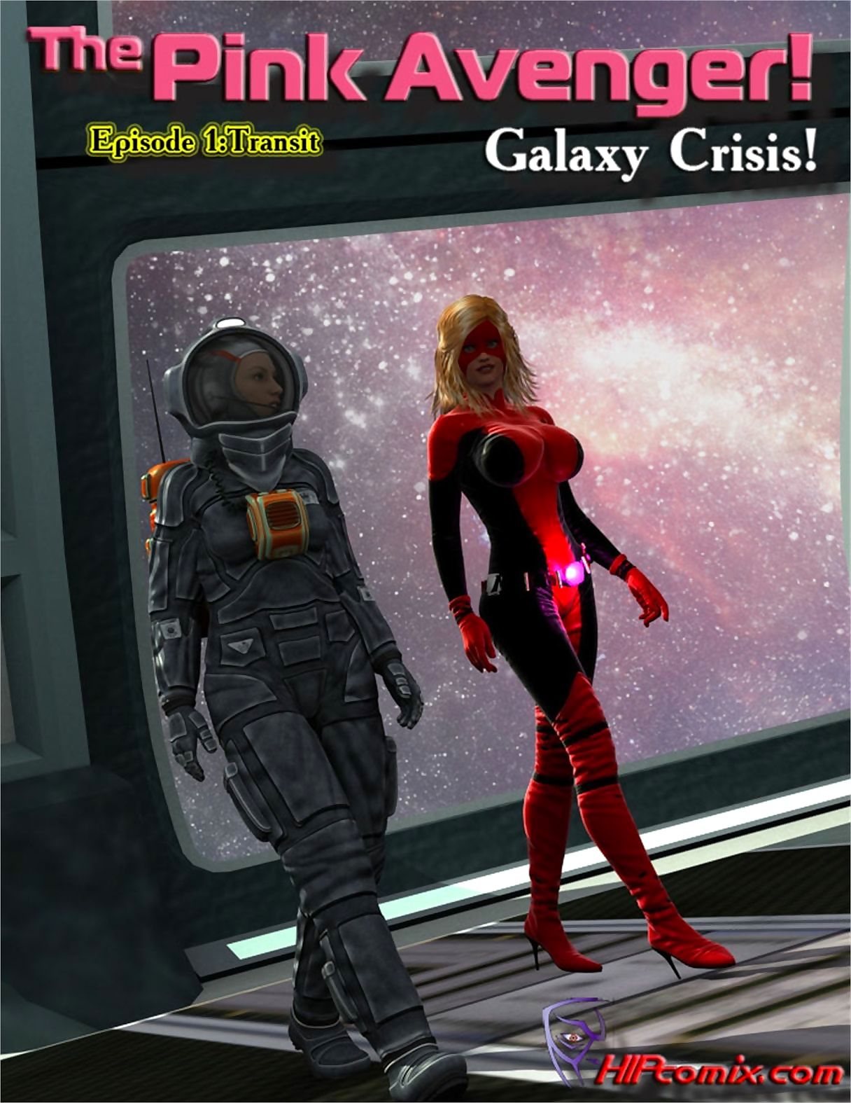 hipcomix o Cor-de-rosa avenger! galaxy crisis! page 1