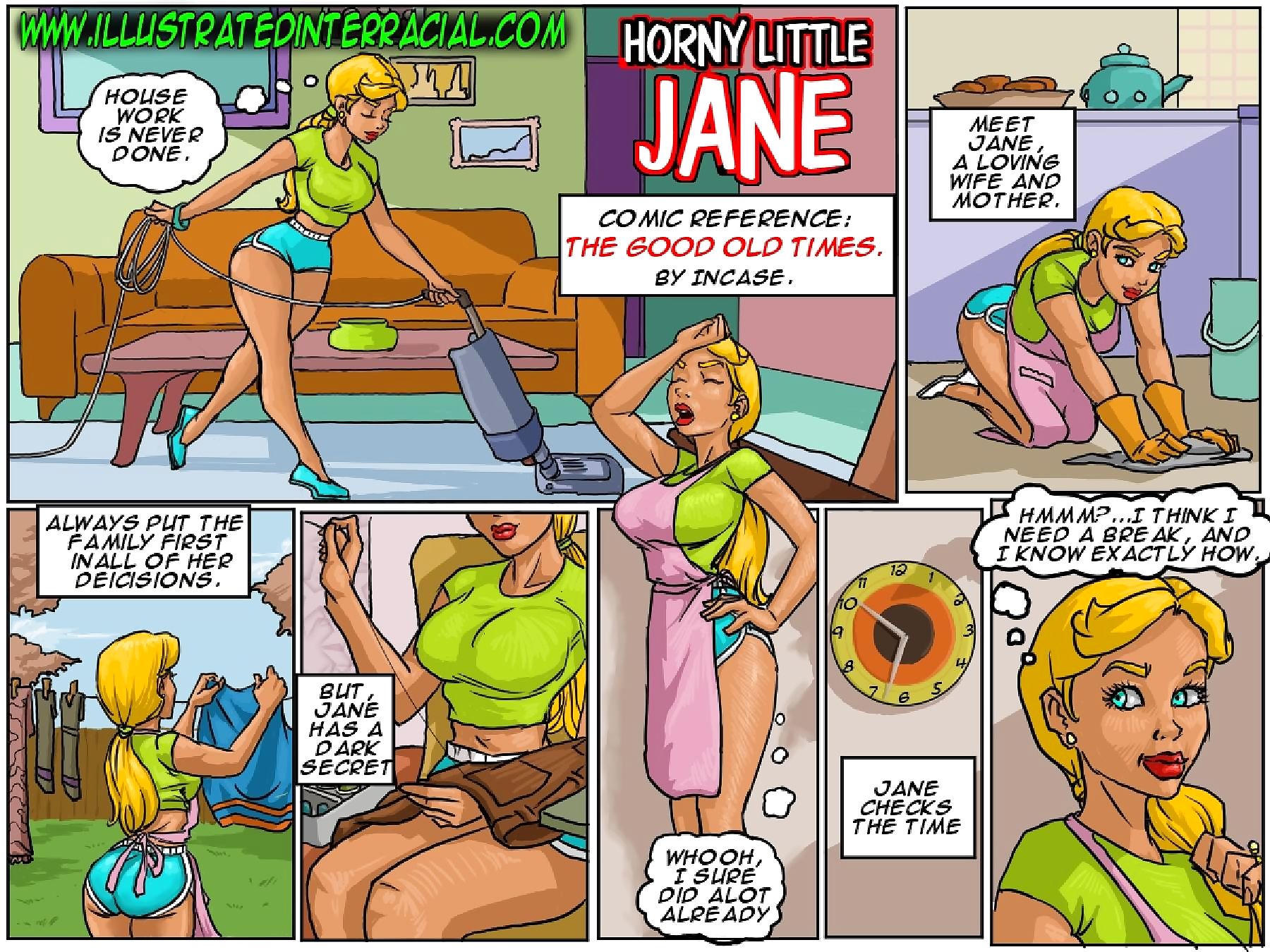 illustré interracial horny peu Jane page 1