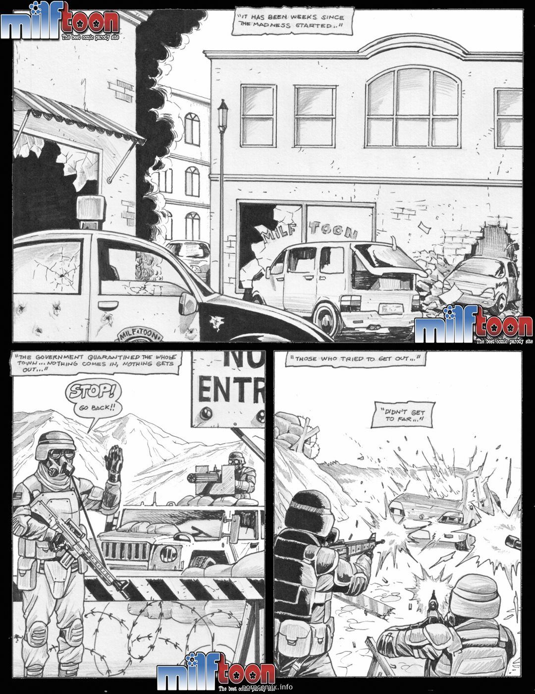 milftoon contiene Virus zombies page 1