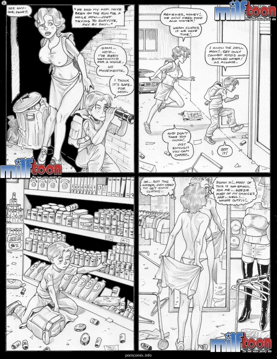 milftoon contient Virus zombies page 1