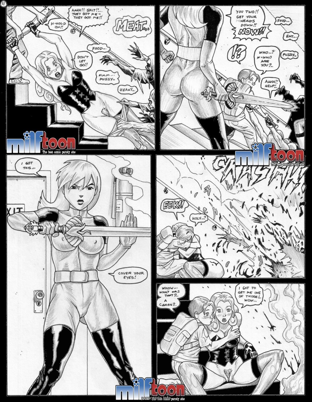 Milftoon- Contains Virus Zombies page 1