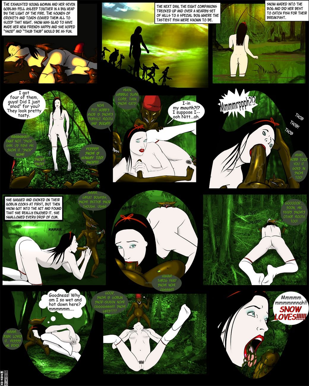 สโนว์ สีขาว แล้ว คน 7 goblins page 1