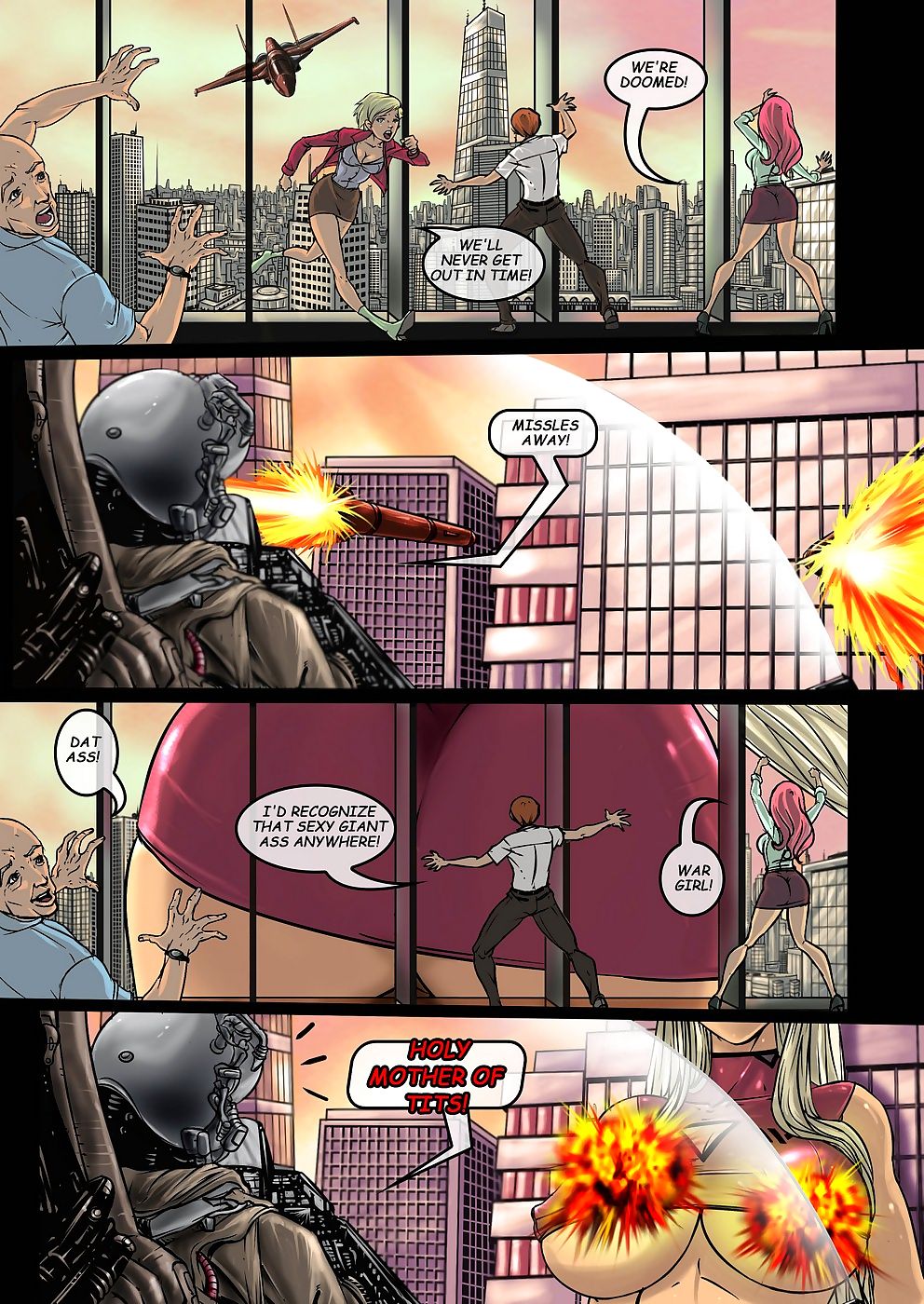 zzz कॉमिक्स युद्ध लड़की ce page 1