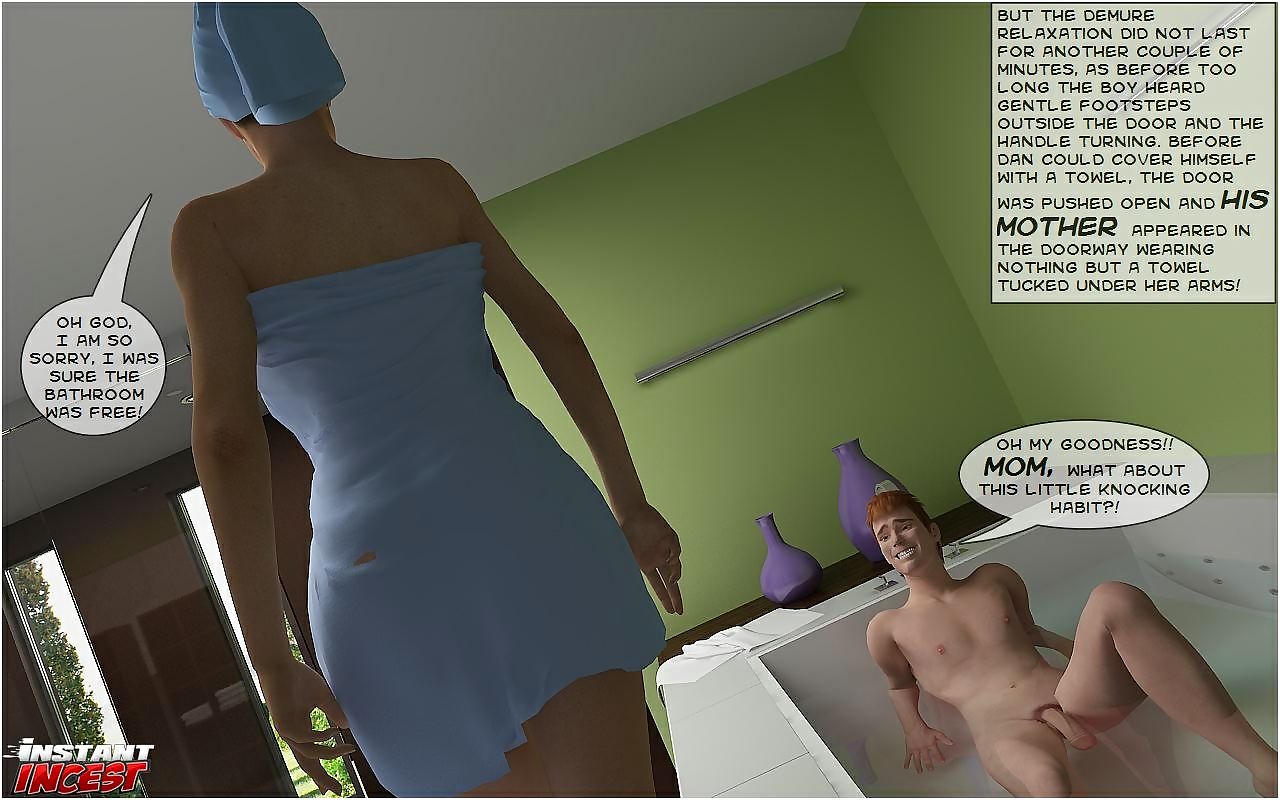 Fucking mom in bathroom- Instant Incest page 1