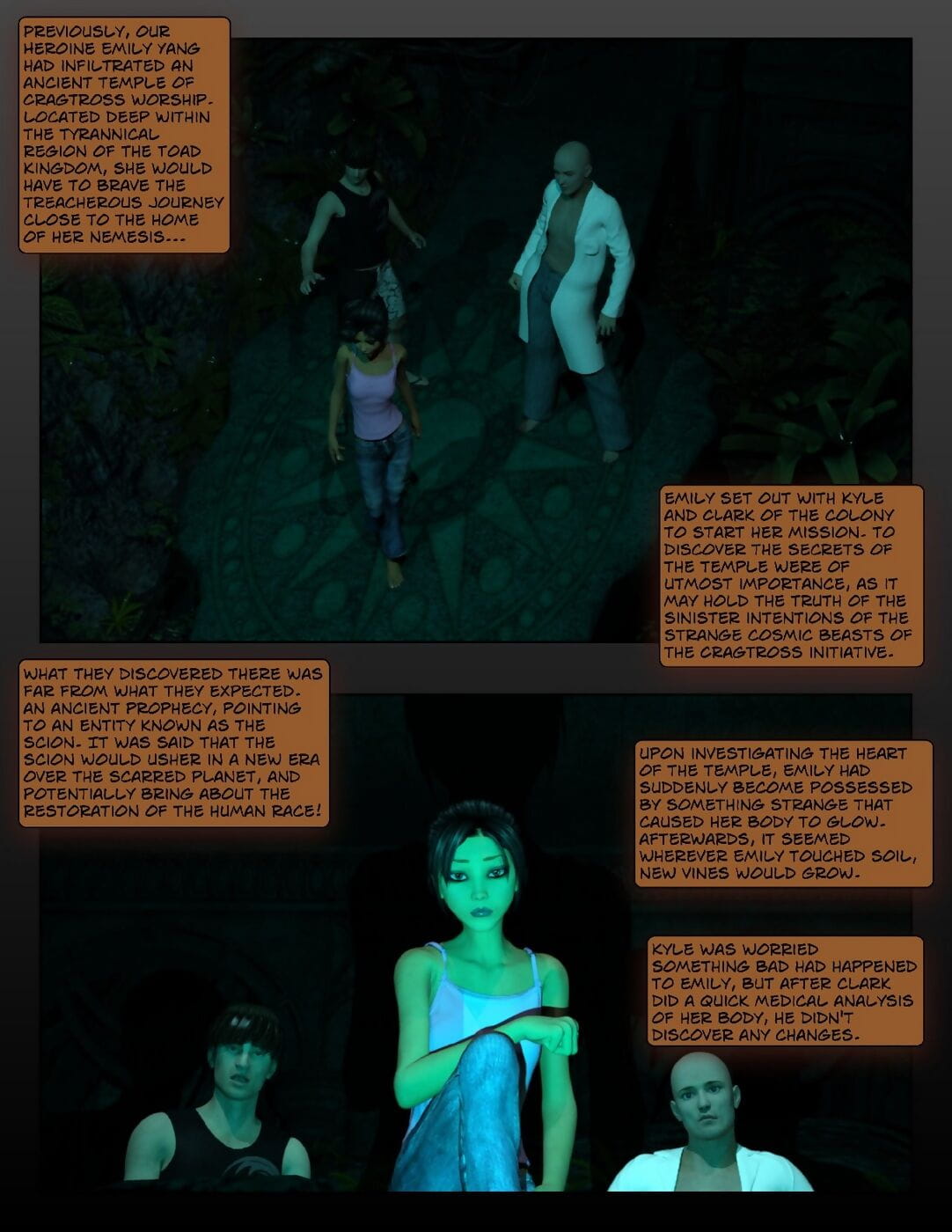 glitch Emily y el gorgon’s La venganza page 1