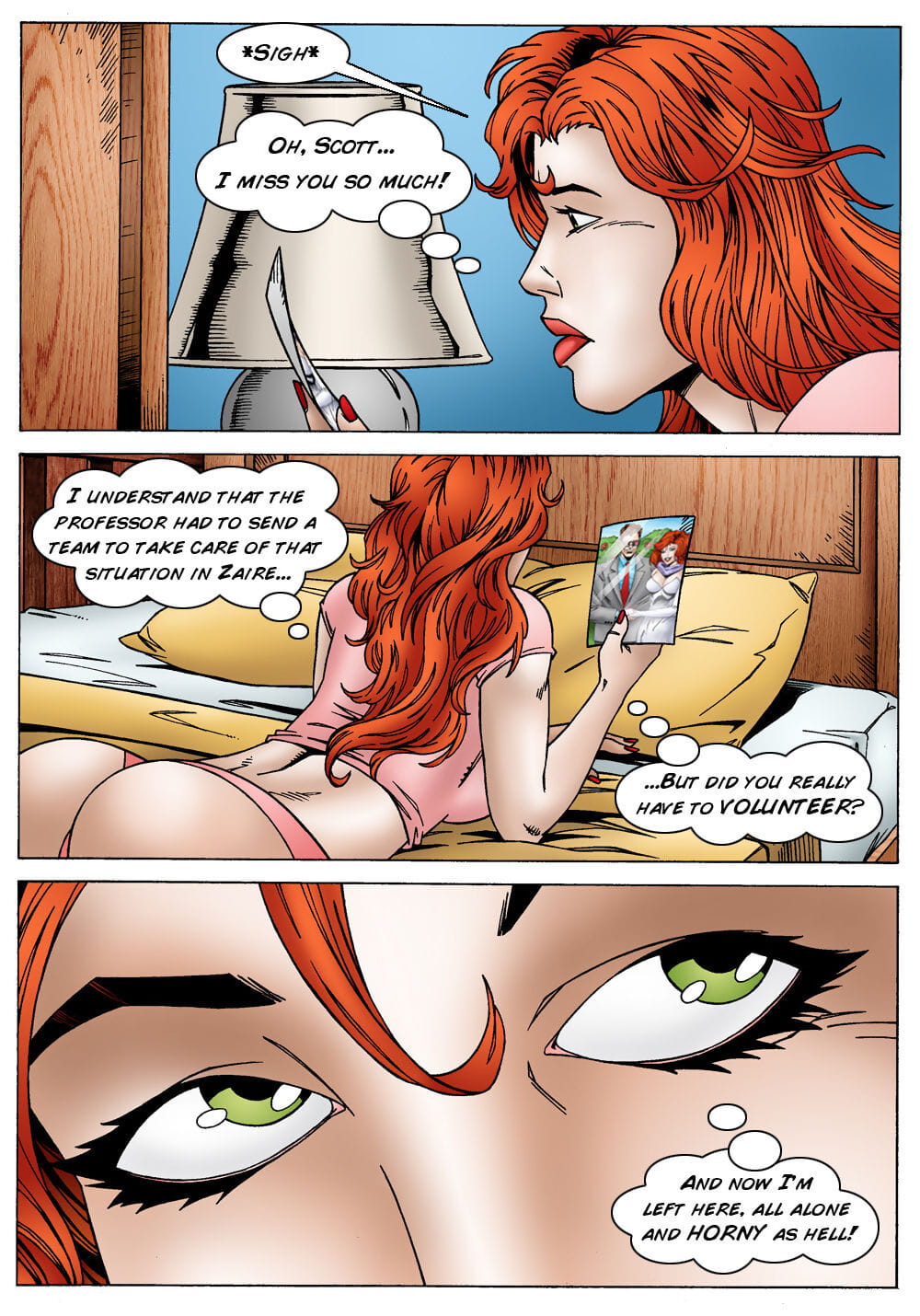 Jean Xám một lũ lừa đảo trên Scott Summers :Bởi: Chết tiệt Logan leandro truyện tranh page 1