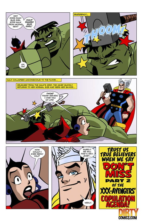 dirtycomics die mighty XXX avengers – die Kopulation agenda page 1