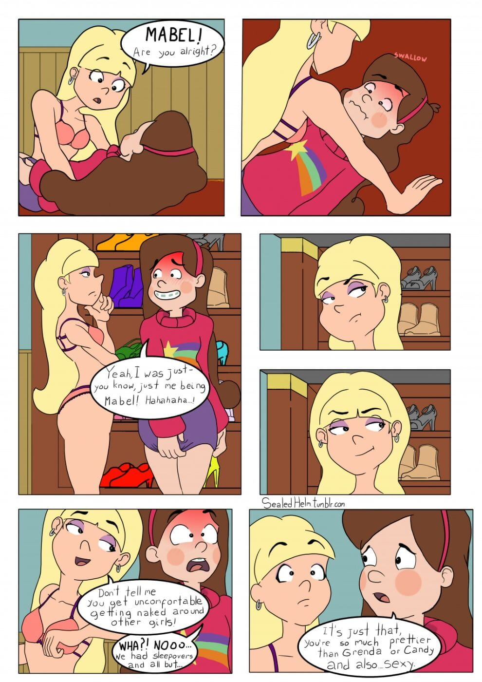 Gravity Falls- Mable X Pacifica page 1