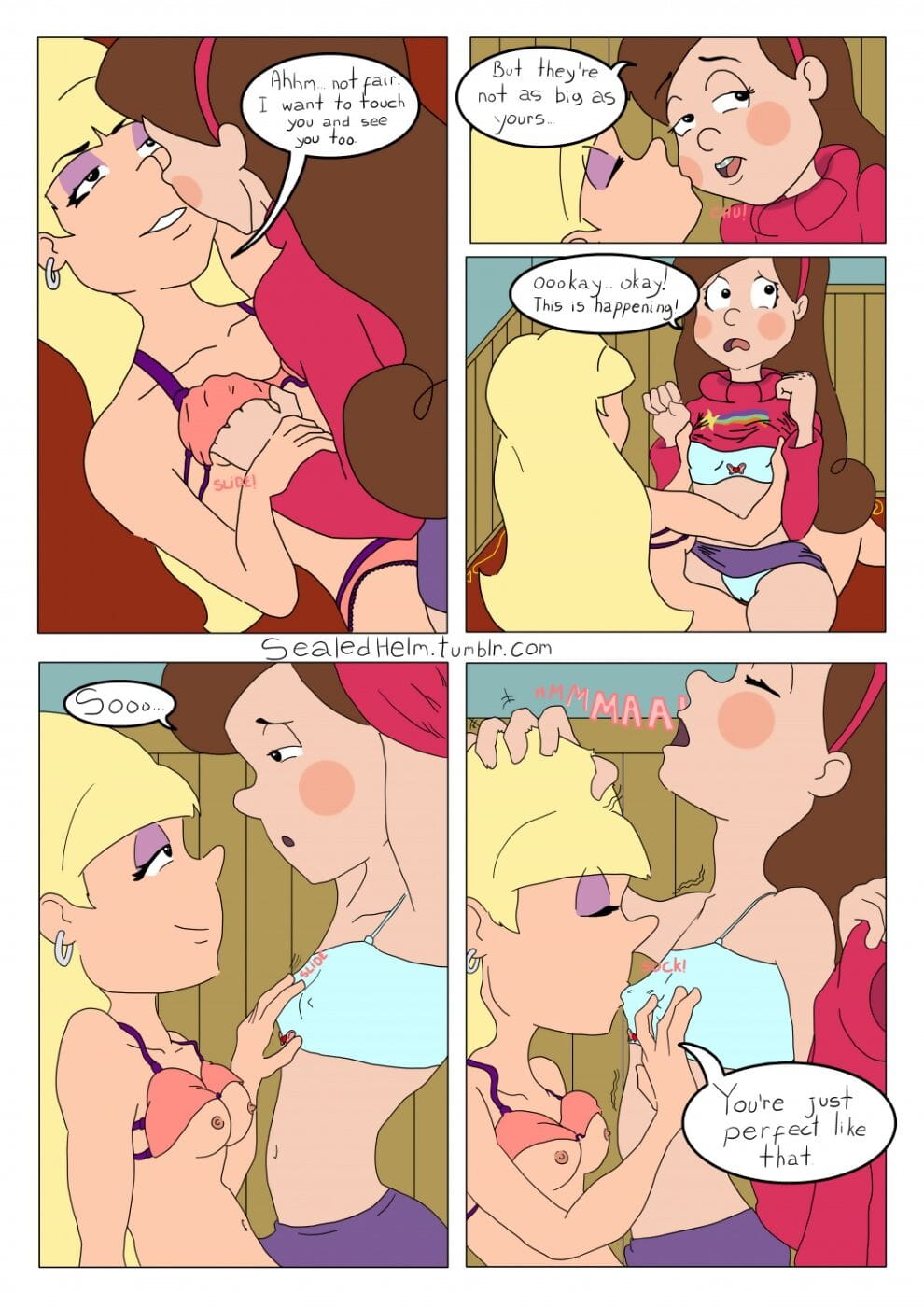 Gravity Falls- Mable X Pacifica page 1