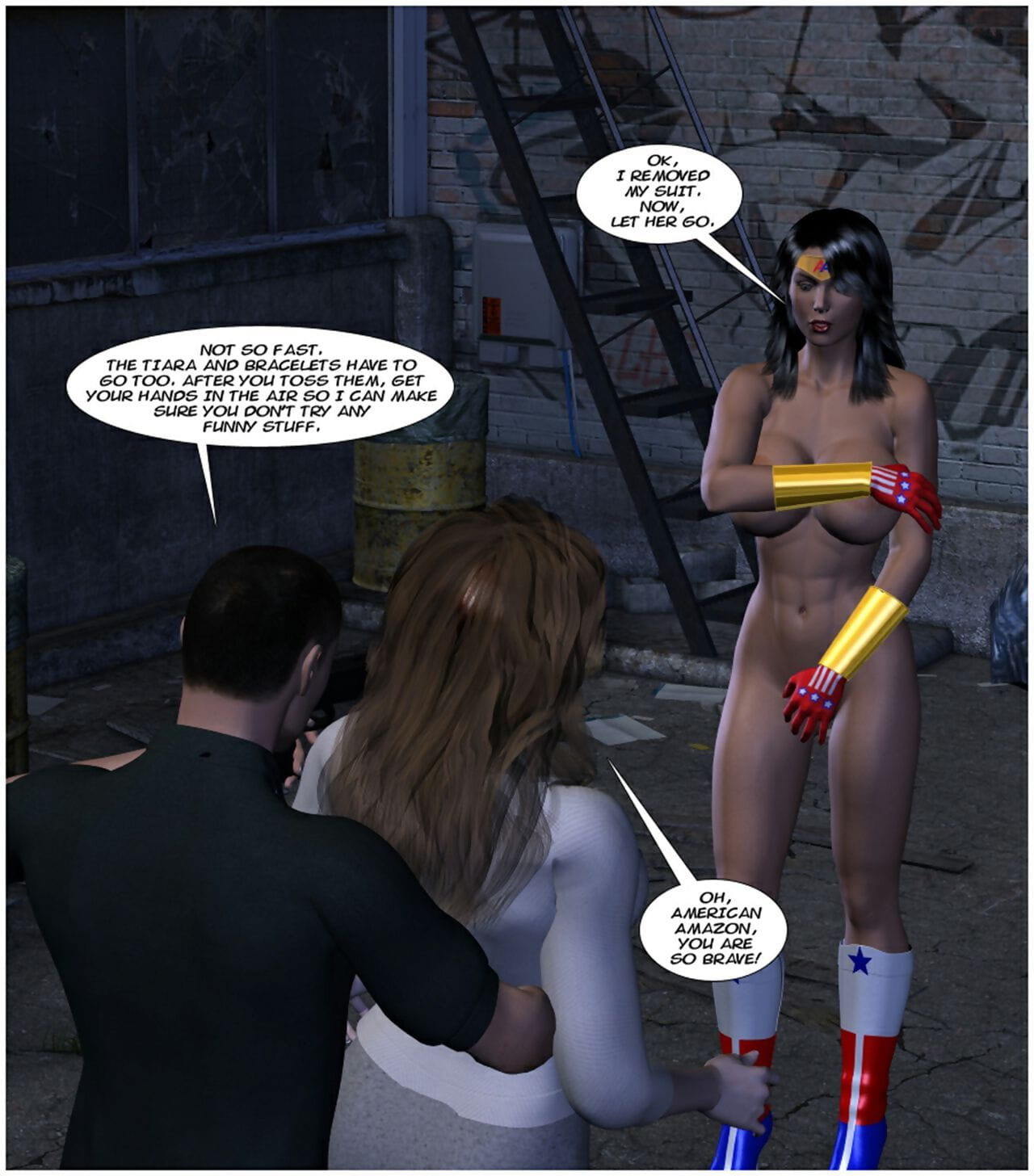 American Amazon - Simple Shorts: The Alleyway page 1